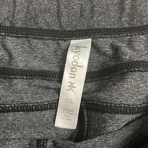 #T33 Large gray leggings cropped size L KYODAN - Picture 3 of 5